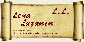 Lena Lužanin vizit kartica